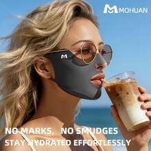 1pc Moiran Summer Ice Silk Face Mask, Comfortable Material Non-Irritating To Skin, Fits Face Contour Closely, Balances Protection And Aesthetics, Unisex, Suitable For Running, Cycling, Hiking And Other High-Intensity Outdoor Activities, Sun Protection While Ensuring Breathability, Women's Face Mask/Breathable Face Mask/Breathable Mask - Conventional - View 5