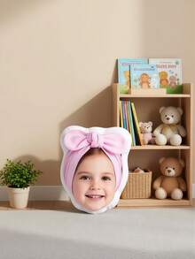 1pc Customizable Photo Pillow With Shower Cap Head Cover Design, Personalized Fun Couple Photo Pillow - Custom Double-Sided Printed Photo, Soft And Interesting Fabric, Ideal Gift For Birthday And Holiday - Upload Photo Customization a - View 7