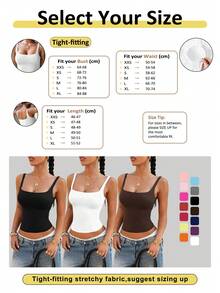 Aoqta Sports Women's Casual Knitted Square Neck Backless Camisole, Built-In Padding, Solid Color Slim Fit, Suitable For Yoga, Training And Daily Wear - Khaki - View 12