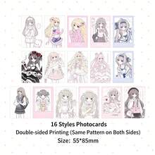3-Inch Anime Girl Mini Card (Art Paper) – M5 Journaling/Scrapbooking Decoration Card (8.5 X 5.5 Cm) School Supplies, Essentials For Returning To School - A - View 11