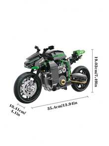 Mainan Model Sepeda Motor Dewasa, Kit Modular Sepeda Motor Mini Mewah Skala 1:8 dengan Balok Bangunan yang Dirancang untuk Dewasa, Cocok untuk Aktivitas Bermain Game yang Mendalam bagi Dewasa - MultiWarna - View 8