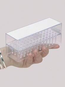 48/30 Hole Nail Drill Bit Storage Box, Dust-Proof And Shock-Proof Organizer Box For Home And Nail Salon Tools - Clear - View 7