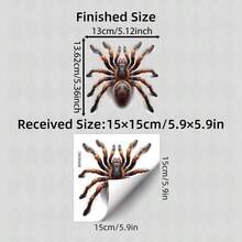 1Pc Tarantula Car Decal Sticker, Auto Vinyl Stickers For Cars, Creative Fake Spider Car Stickers For Rear Window, Trunk, Bumper, Motorcycle & Laptop - A - View 13