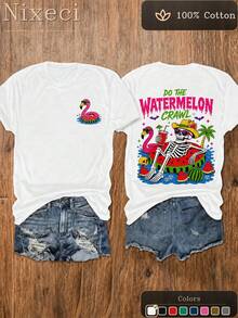 Women T-Shirts - 白色 - 查看 2