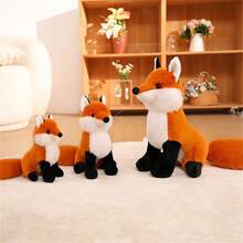 19cm/24cm Sitting Little Fox Plush Toy – Soft And Fluffy Stuffed Animal; Suitable For Room Decor, Children's Birthday Gifts, Back-To-School, Thanksgiving, Halloween, And Christmas. - Multicolor - View 4
