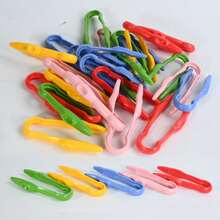 Colorful Plastic Tweezers Educational Tool, Fine Motor Skills Insect Grabber, Large Tweezers For Observation Experiments - Multicolor - View 5