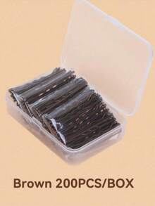 150pcs Solid Color Straight Bob Hair Clips, Suitable For Daily Use And Perming/Dyeing, Summer Beach Travel Essential, Halloween Gold Hair Accessories - Black - View 12