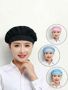 3pcs/1pc Topi Koki Pria/Wanita, Topi Koki Masak yang Dapat Diatur, Penutup Rambut Kering Kamar Mandi, Topi Koki Masak Dapur yang Dapat Digunakan Kembali - Dapat Digunakan Kembali & Dapat Dicuci - MultiWarna - View 2