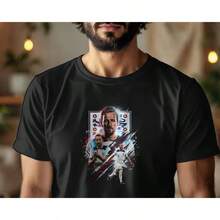 Men T-Shirts - 黑色 - 查看 7