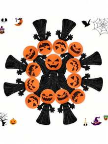 1 buah Mainan Kado Pesta Halloween: Peluncur Pegas Lompat, Mainan Kreatif Elastis, Pengisi Kantong Permen Halloween Bebas Gula (Model Acak) - MultiWarna - View 5