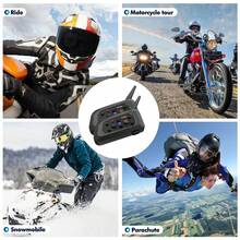 Tai nghe Bluetooth mũ bảo hiểm xe máy XINOWY V6 Plus mẫu mới 2027, bộ đàm liên lạc 1200M cho 6 người, điều khiển bằng trợ lý giọng nói UI, chất lượng âm thanh cải tiến vượt trội, chia sẻ nhạc một chạm - 1 cái - Xem 11