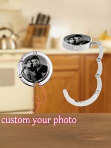 1PC Custom Personalized Fashion Bag Rack Handbag Hanger Folding Hook Rack Portable Key Rack Table Hook Hardware Travel Outdoor Storage Hanger - Multicolor - View 4