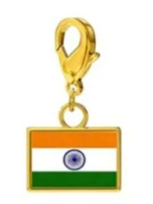 TEAMER 1pc/Pack Colorful National Flag Pattern Square Pendant Commemorative Gift Handmade DIY Accessory Can Be Used As Keychain, Bag Charm, Jewelry Accessory - Fashion Series - View 18