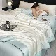 Bow - Milky White and Blue