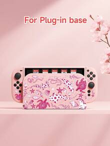 New Switch 2 (2025) Game Accessories, 1pc Pink Underwater Element Pattern Storage Bag For Charger And Data Cable, Compatible With Switch/Switch 2 Game Console Protective Case, Compatible With Switch 2/Switch OLED/Switch NS Battery Version Game Console Storage Bag/Protective Case, Card Box, Dust Cover, Dock, Built-In Stand, Can Store 10 Game Cards, Portable Travel, Anti-Drop Anti-Pressure Game Cartridge Box Controller Bag Accessories - Multicolor - View 22