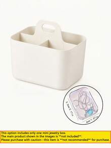 Desktop Storage Basket With Compartments And Handle, Portable Stackable Divided Stationery Organizer Box, Suitable For Pencils, Markers And Other Office Supplies, Ideal Desktop Accessory, Perfect Gift For Various Occasions - One Size - View 11