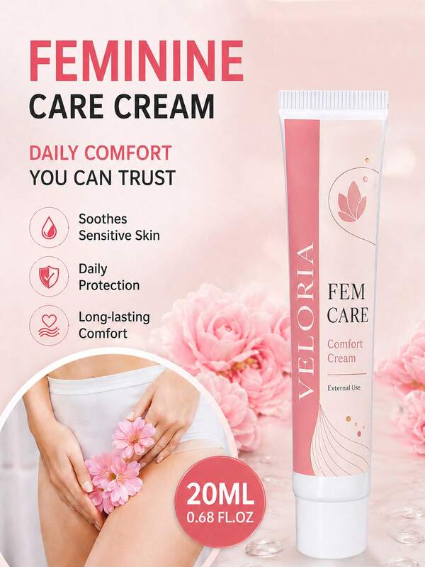 20g Intimate Care Cream, Gentle And Non-Irritating, Odor-Reducing And Soothing, Portable Travel Size, Fast Film-Forming, Quick Absorption, Fresh And Non-Sticky, Random Packaging