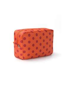 Tas Kosmetik Perjalanan Motif Polka Retro, Tas Penyimpanan Makeup Tahan Air, Tas Perlengkapan Mandi dengan Resleting Luas untuk Gym, Perjalanan Akhir Pekan, dan Aksesori Sehari-hari - MultiWarna - View 14