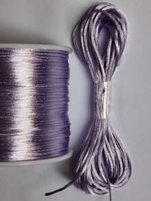 Silk Thread Satin Cord 1mm - 5 Meters Various Colors - Lilac - View 1