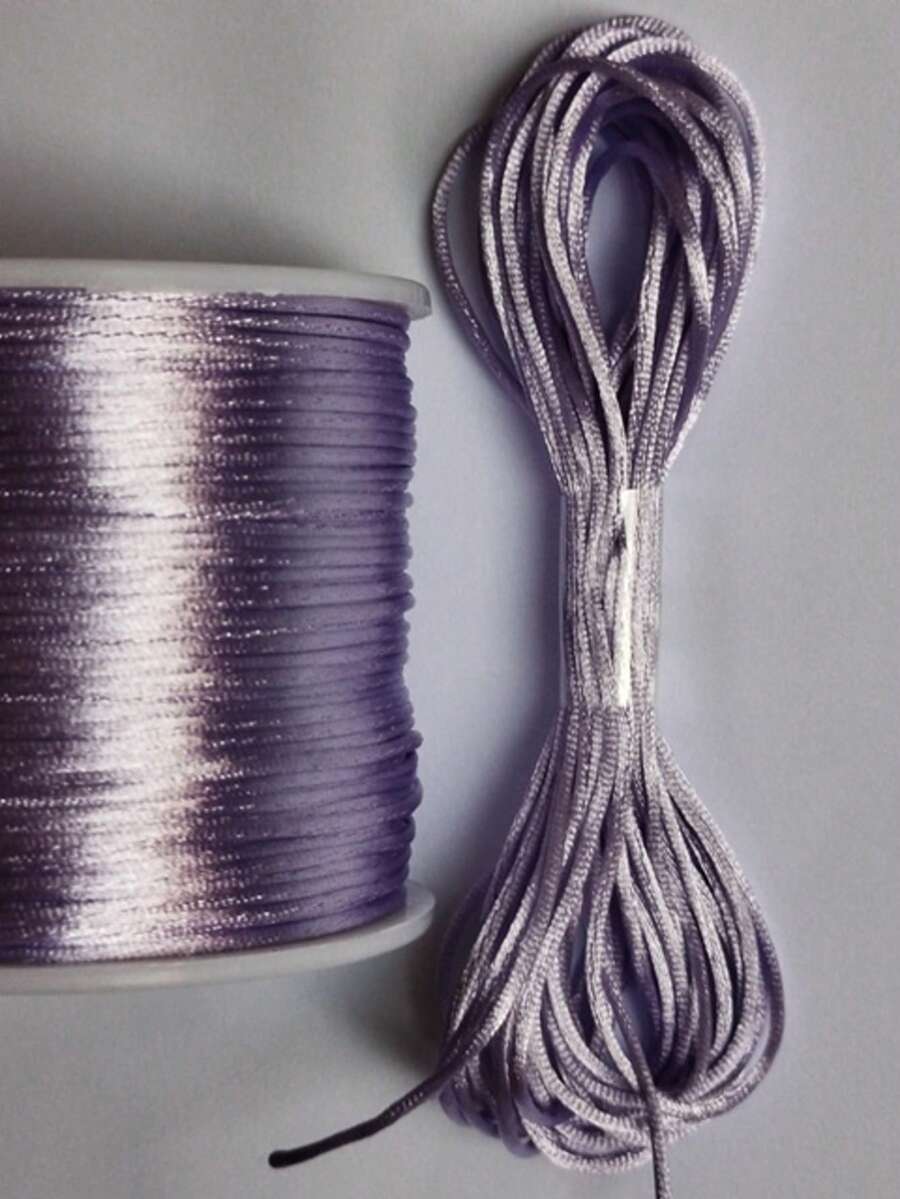 Silk Thread Satin Cord 1mm - 5 Meters Various Colors - Lilac - View 1