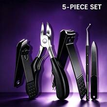 VCHOSE Thick Nail Clipper Set, Fingernail And Toenail Trimmers, Ultra-Sharp Stainless Steel Tools, Wide Mouth Design Suitable For Thick Nails, Universal For Men, Women, Children And Elderly, 2/3/5/6 Pieces Set - Multicolor - View 8