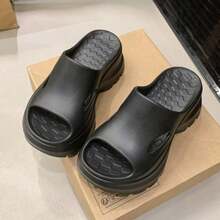 1 Pair Women's Height-Increasing Slippers, Thick Sole 2.75in Height Boost, Summer Outdoor Wear, Arch Support, Stand For A Long Time Without Tired Feet, Casual Fashion Versatile Sandals, Soft Sole Non-Slip Slippers - Multicolor - View 11