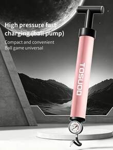 TOSUOD Universal Ball Pump With Inflation Needle, Basketball Football Volleyball Dedicated Inflation Needle, Compatible With Balloon Toy Inflation Nozzle, Portable Manual Inflation Accessory For Sports Ball Training And Home Use, Simple Inflation Tool For Sports Balls And Decorative Balloons - Multicolor - View 2