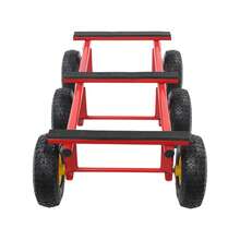 YUNRUX 6-Wheel All-Terrain Heavy-Duty Furniture Dolly Red 1200lbs - A - View 9