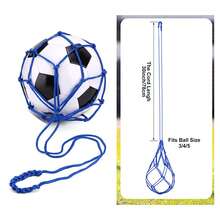 1pc Soccer Kicking Trainer Football Net KICKER Single Person Practice Ball Rack Bag Soccer Beginner Ball Control Skill Trainer Unisex Soccer Training Equipment - Black - View 11
