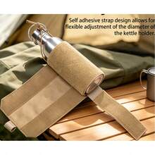 1pc MOLLE Tactical Water Bottle Storage Waist Bag, Adjustable Hook And Loop Drawstring, Thickened Tear Resistant Nylon For Hiking Cycling Outdoor Use - Multicolor - View 6