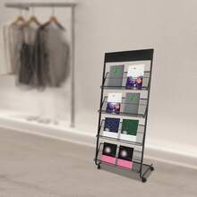 SHIOUCY Magazine Rack - Black 1pc - View 1