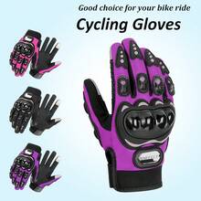1 Pair Cycling Gloves, Summer Motorcycle Gloves, Cycling Accessories, Off-Road Motorcycle Full Finger Touchscreen Gloves, Outdoor Sports Gloves, Anti-Fall Cycling Gloves, M-2XL - Multicolor - View 2