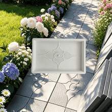 LM0001 Concrete Paving Mold (1pc Concrete Plastic Mold + 1pc Concrete Trowel), Reusable And Easy To Demold, Suitable For Sidewalk Paving, Yard, Garden, Lawn, Villa Road Beautification, DIY And Other Uses. - A - View 3