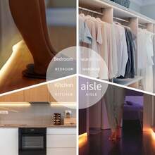 USB Powered COB Light Strip Set, Touch Dimming - Long Press To Adjust Brightness, 3 Color Temperatures Available For Birthday And Space Halloween Theme Occasions - Soft Light For TV Backlight, Bedroom - 彩色 - 查看 8
