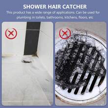 Silicone Bathroom Hair Catcher Drain Strainer With Curling Design, Easy To Clean Kitchen Hair Stopper, Blue Tub Drain Cover Bathroom And Kitchen Sink Accessories - 1 - View 7