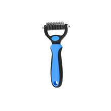 Peine de aseo para mascotas para gatos y perros, rastrillo de doble cara para el pelaje, ayuda a manejar el pelo suelto y los enredos, tamaño grande - Multicolor - Ver 11