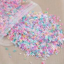 20G Dreamy Candy Color Five-Pointed Star/Heart/Snowflake/Rabbit Shaped Sequins For DIY Drip Glue Resin Filling Material, DIY Sequin Decoration, Jewelry Making Parts - Multicolor - View 6