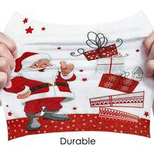 20/40PCS Heavy Duty Christmas Party Napkins, Santa Claus Design With Gifts, Red And White Holiday Table Decor, Disposable Napkins For Christmas Office Or Gift, Holiday Table Setting Decorations, Christmas Table Decor - Santa Claus - View 1