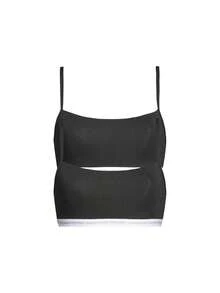 Calvin Klein [Bundle] Top Selling Women's Bras & Bralettes + Modern Cotton 2 Packs Women's Underwear Bralettes - Grey+Black - View 3