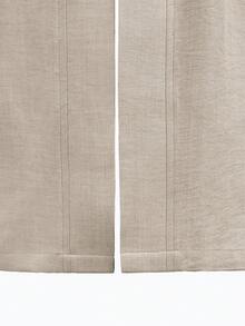 Men's Casual Summer Thin Linen Jacket Solid Color Hanfu Cardigan Kimono 3/4 Sleeve Japanese Style - Apricot - View 5
