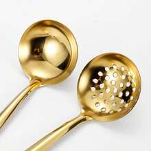 Stainless Steel Kitchen Set, Durable Kitchen Utensils, Gold-Plated, Cooking Set, Kitchen Equipment - View 8
