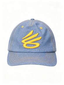 Under Armour Unisex APAC Curry Denim Cap Summer 2026 New Denim Texture Outdoor Sun Protection Casual Baseball Cap 6014306-465 - Blue - View 1