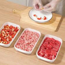 10pcs Reusable Food Storage Container Set, 5 Containers + 5 Lids, Fridge Storage Boxes, Freezer Food Containers With Lids, Stackable, Food Preservation Boxes, Meat Freezer Containers, Fruit Freshness Boxes, Bento Boxes - Multicolor - View 5