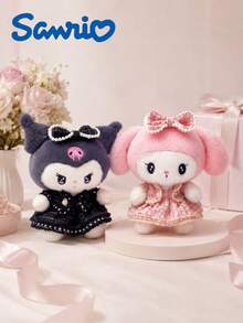 SANRIO 1件 25cm/9.8in 毛絨娃娃，可愛時尚洋裝填充娃娃，柔軟聚酯纖維收藏禮品，1件卡通人物，適合房間裝飾、汽車裝飾與女孩 - 彩色 - 查看 2