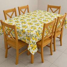 Toalha de Mesa Oxford 100% Poliéster Estampada 4, 6 e 8 Cadeiras Caminho de Mesa e Toalha de Chá - LIMOES - Visão 2