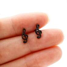 1pair Fashionable High Treble Clef Shaped Earrings For Women - GED191 - View 6