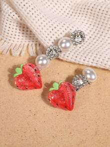2 piezas de pinzas para el flequillo divertidas, creativas, versátiles y originales con frutas, strass y perlas - 26814 - Ver 10