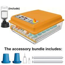 (55-64 Eggs) Multifunctional Egg Incubator, Can Hatch Chicken, Duck, Goose, Pigeon Eggs, With Temperature Control And Humidity Display, Intelligent Constant Temperature, Transparent Visible Egg Hatching Box - US A Type Plug(110-127V) - View 8