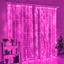 LED Battery Powered Curtain Lights, Warm White/Cool White/Multi-Color/Pink Fairy String Lights, Suitable For Bedroom, Wall, Wedding, Christmas, Party, Dorm, Home Decor - Battery Box Curtain Light - View 13