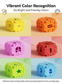 300/500 piezas Bloques de construcción creativos DIY para niños, modelo de casa, bloques de rompecabezas, ensamblaje, desarrollo de la imaginación, entrenamiento de coordinación mano-ojo, interacción padres-hijos, juguete educativo, regalo para niños y niñas de 3-12 años, regalo de cumpleaños - Multicolor - Ver 10